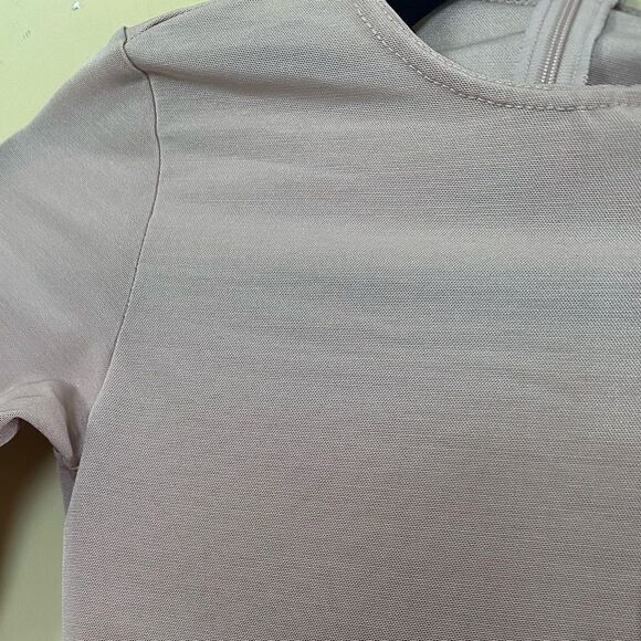 NWTs SKIMS Crew Neck Power Mesh One Piece Cat Suit JumpSuit in Clay Size XS - Picture 7 of 8